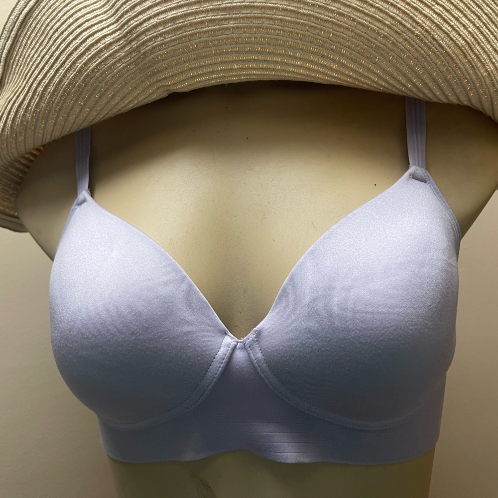 Elegant Lavender Bra Lavender. Wireless with light padding.